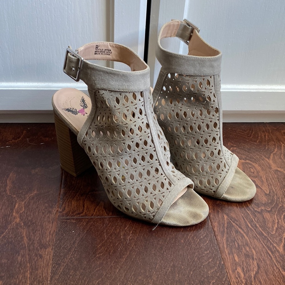 Open toe heels
